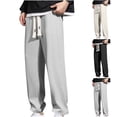 thumbnail image 1 of Swuxness Men's Joggers Long Sweatpants Elastic Waist Loose Trousers with Drawstring Pockets, 1 of 5