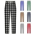 thumbnail image 1 of Swuxness Men's Pajama Long Pants Summer Loungewear Bottoms Printing Elastic Waist Straight-Leg, 1 of 4