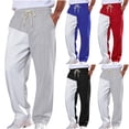 thumbnail image 1 of Swuxness Mens Sweatpants Long Pants Drawstring Elastic Waist Pockets Loose Sports Trendy, 1 of 5