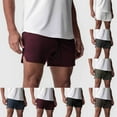thumbnail image 1 of Swuxness Summer Men Sports Running Mesh Wicking Zipper Pocket Drawstring Pants Short, 1 of 5