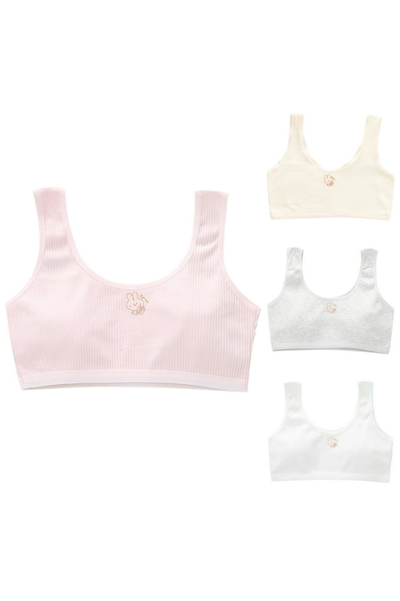 Toddler Big Girls Training Bras Bralette Crop Cami Tank Top Comfortable Breathable Soft Stretchy