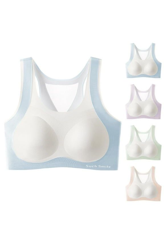 Toddler Big Girls Training Bras Fixed Pad Bralette Comfortable Breathable Soft Stretchy Supportive