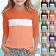 thumbnail image 1 of Swuxness Toddler 3/4 Sleeve Tops Round Neck Pullover Soft Thermal Comfortable Base Layer Shirts, 1 of 5