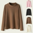 thumbnail image 1 of Swuxness Toddler Casual Long Sleeve T-shirts, Toddler Fall Tops, Kids Solid Color Mock Neck Comfortable Thermal Base Layer Top for Middle Big Kids Brown, 5-6 Years, 1 of 5