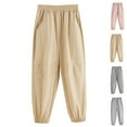 thumbnail image 1 of Swuxness Toddler Long Pants Solid Color Mesh Breathable Drying Proof for Summer Wear, 1 of 4