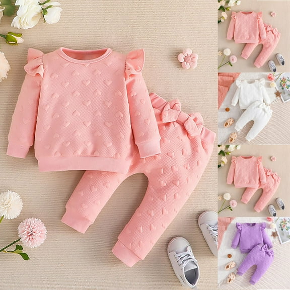 Swuxness Toddler Casual Short Sleeve 2 Piece Sets, Kids Summer Outfit Sets, Fashion Girls' Casual Short Pants and Round Neck Collar Botton Printed Sets White, 3 Years