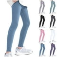 thumbnail image 1 of Swuxness Toddler Elastic Yoga Long Leggings Fall Winter Solid Color High Waist Thermal Warm Pants, 1 of 5