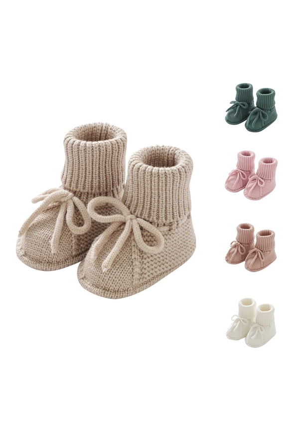 Toddler First Walk Shoes Knitted Sock Style Soft Wrap for Infant Floor Walking Use