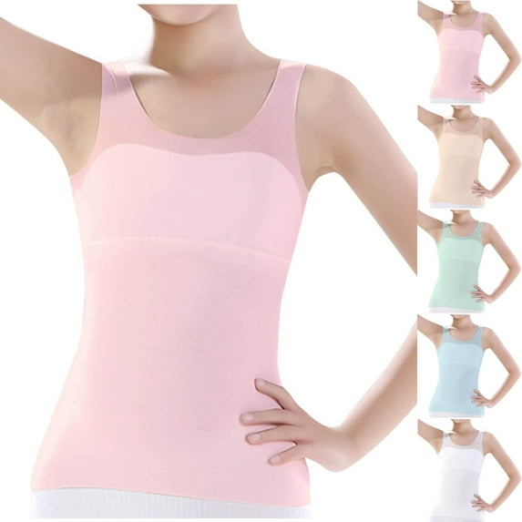 Swuxness Toddler Girl Comfortable Breathable Soft Stretchy Spaghetti Straps Supportive Training Bras