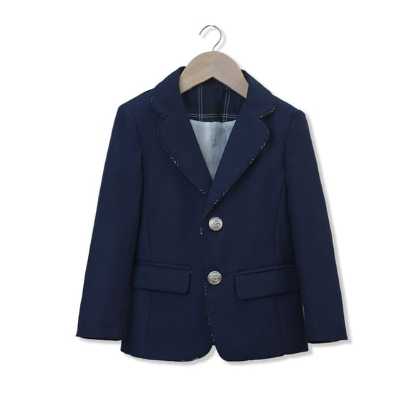 Swuxness Toddler Long Sleeve Blazer Preppy British Style Student Uniform Daily Outer Garment