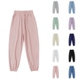 thumbnail image 1 of Swuxness Toddler Sports Pants, Kids Fall Long Pants, Children's Sports Pants Boy Drying Long Thin Mosquito Proof for External Wear Green, 8-9 Years, 1 of 4