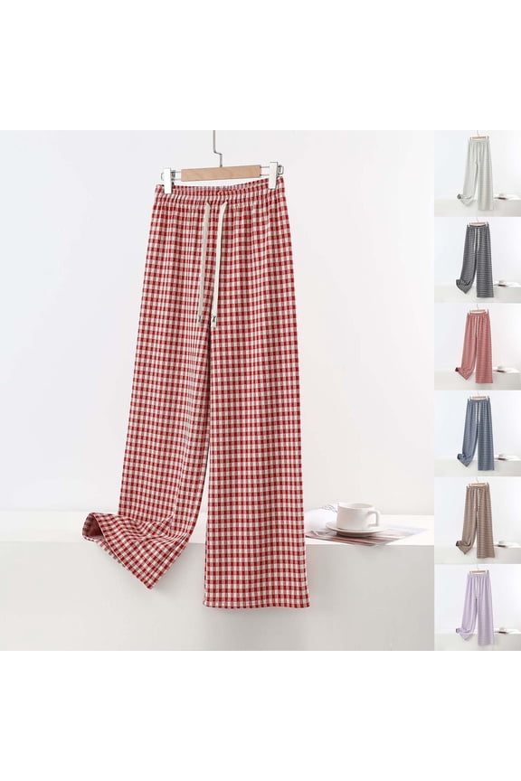 Women Pajama Pants Long Elastic Waist Trendy Cut Support Outside Casual Homewear