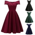 thumbnail image 1 of Swuxness Women Sleeveless Vintage Dress, Women Mid Length Evening Gown, Women's Elegant Solid Color Fitted Waist Style Formal Evening Gown Long Dress Green, M, 1 of 4