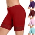 thumbnail image 1 of Swuxness Women's Boyshorts Briefs Solid Color Breathable Elastic Soft Comfortable Daily Wear Seamless Stretch Cheeky Panties, 1 of 3