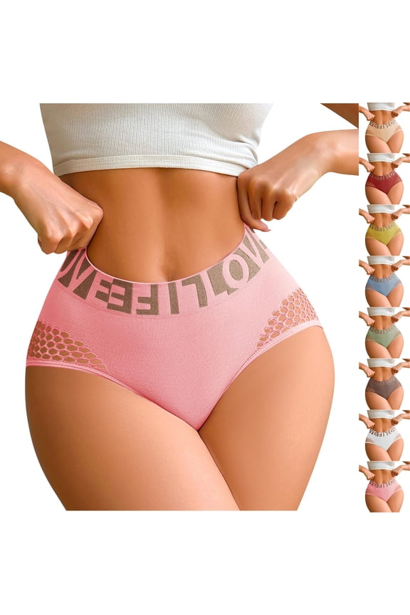 Women's Brief Panties Seamless High Waist Breathable Hip Lifting