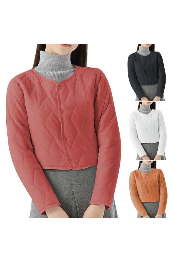 Women's Long Sleeve Casual Jacket Pocket Comfortable Soft Hoodless Outerwear