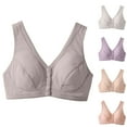 thumbnail image 1 of Swuxness Women's Wireless Plus Size Bras Front Closure Honeycomb Thin Push Up Comfortable Breathable, 1 of 5