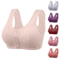 thumbnail image 1 of Swuxness Women's Wireless Plus Size Bras Front Closure Comfortable Breathable Supportive Everyday, 1 of 4