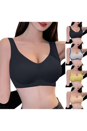 Women's Full Cup Push Up Bra, Womens Bras, Women Wide Side Support Bra Push Up No Underwire Comfortable Breathable Bra Green, 44/100AB