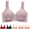 thumbnail image 1 of Swuxness Women's Full Cup Support Bra, Womens Plus Size Bras, Women Comfortable Soft Thin Plus Size Adjustable Strap Everyday Bra Gray, 44/100AB, 1 of 4