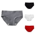 thumbnail image 1 of Swuxness Women's Low Waist Breathable Briefs, Panties for Women, Women's Solid Color Mid Low Breathable Seamless Comfortable Soft Stretch Briefs Panties Red, XL, 1 of 2
