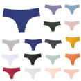 thumbnail image 1 of Swuxness Women's Low Waist Thong Briefs, Panties for Women, Women's Solid Color Low Waist Seamless Thong Panties High Elasticity Breathable Comfortable Individually Packaged Dark Gray, M, 1 of 5
