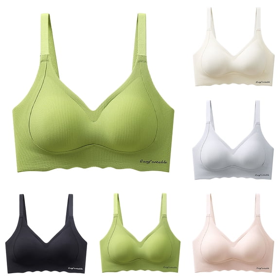 Swuxness Women's Push Up Full Cup Bra, Womens Bras, Women Solid Color Comfortableable Lightweight Support Adjustable Push Up Breathable Everyday Bra Black, 38/85ABC