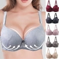 thumbnail image 1 of Swuxness Women's Push Up Plus Size Bras with Underwire Breathable Comfortable Wear for Daily Use, 1 of 5