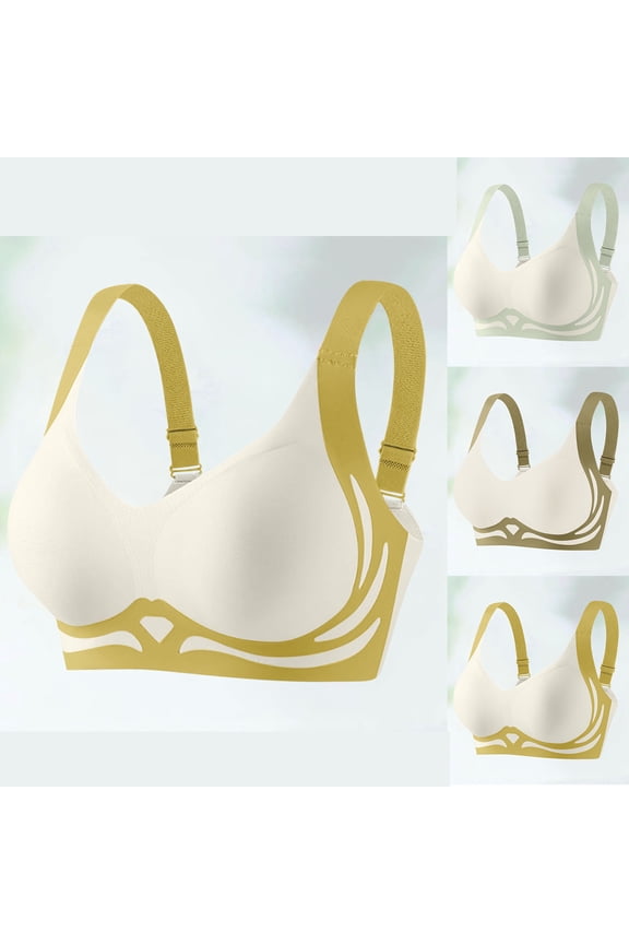 Women's Push-Up Bras Lift Side Coverage Soft Made for Daily Casual Inner Apparel