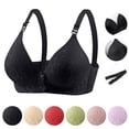 thumbnail image 1 of Swuxness Women's Push Up Wireless Bras Comfortableable Breathable Wicking Adjustable Strap Everyday Wear, 1 of 5