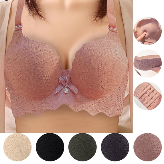 Swuxness Women's Push Up Wireless Tank Bras Comfortable Soft Solid Color Adjustable Strap Sagging Wear