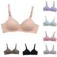 thumbnail image 1 of Swuxness Women's Push Up Wireless Bra, Women's Sports Bras, Women Solid Color Push Up Back Closure Breathable Comfortable Support Everyday Bra Hot Pink, 38/85AB, 1 of 4