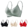 thumbnail image 1 of Swuxness Women's Push Up Wireless Bras Back Closure Adjustable Strap Thin Support Comfortable, 1 of 5