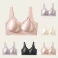 thumbnail image 1 of Swuxness Women's Push Up Wireless Bras Solid Color Back Closure Support for Side Breast and Sagging, 1 of 4