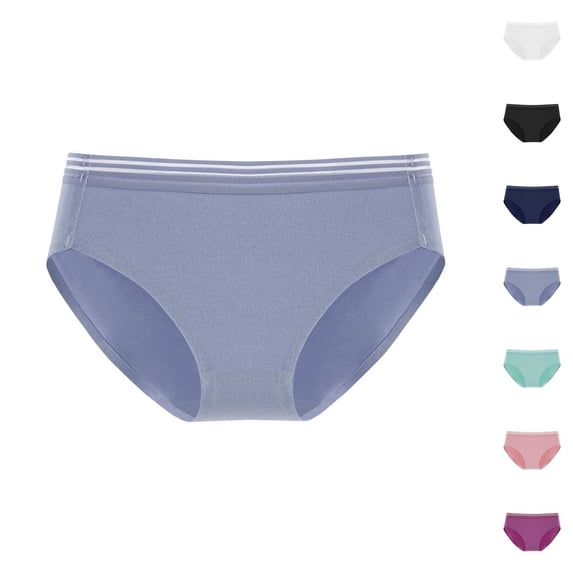 Swuxness Women's Seamless Briefs Panties Ice Silk Comfortable Breathable Soft Stretch Panties