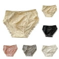 thumbnail image 1 of Swuxness Women's Seamless Stretch Briefs Solid Color Soft Mid High Waisted Panties Regular, 1 of 4