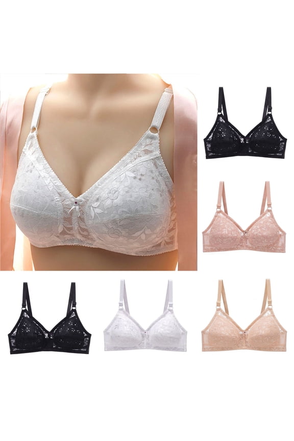 Women's Wireless Bras Back Hook Seamless Open Back Push Up Back Support Casual
