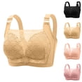 thumbnail image 1 of Swuxness Women's Wireless Bras Plus Size Seamless Layout Designed Basic Inner Wear, 1 of 5