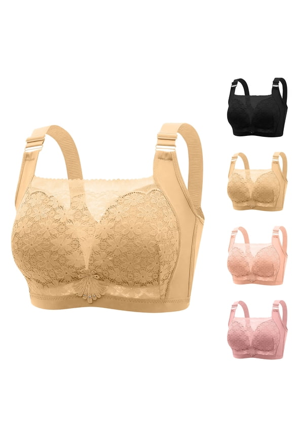 Women's Wireless Bras Plus Size Seamless Layout Designed Basic Inner Wear