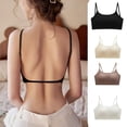thumbnail image 1 of Swuxness Women's Wireless Bras Seamless Wide Strap Push Up Back Support Sports Daily, 1 of 3
