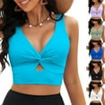 thumbnail image 1 of Swuxness Womens Solid Color Spaghetti Strap Swimsuit with Chest Pad No Under Bathing Suit Top Beachwear, 1 of 5