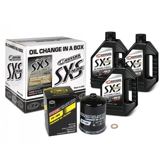 SxS Quick Change Kit 10W-50 Synthetic w/Black Filter