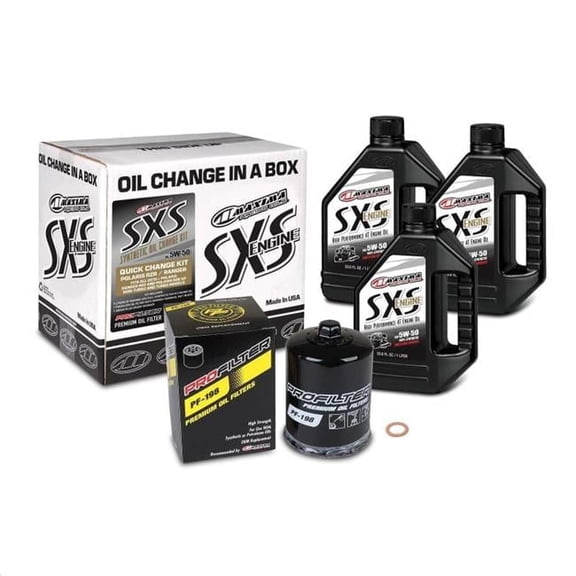 SxS Quick Change Kit 5W-50 Synthetic w/Black Filter
