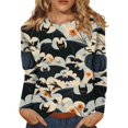 Sxaura Halloween Shirts for Women Long Sleeve Bat Printed Plus Size