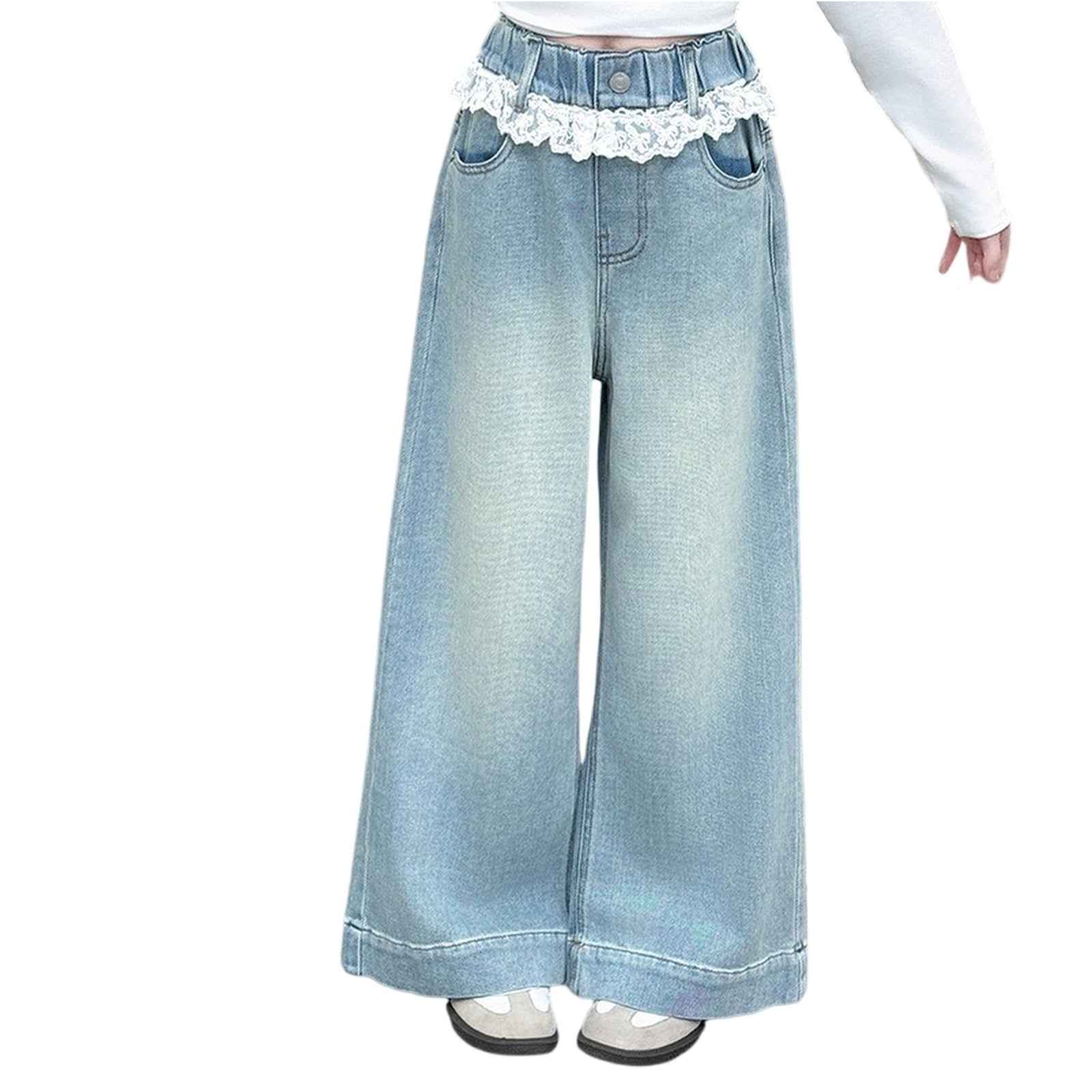 heart and arrow - TWEEN KIDS GIRLS STRAIGHT LEG DENIM PANTS (7-14)