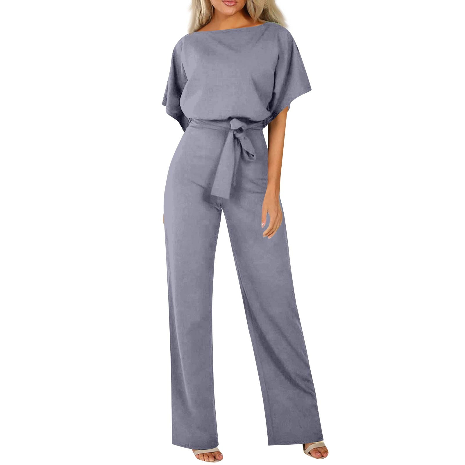 Women In Rompers Sxaura Trendy Rompers for Women 2025 Short Sleeve Fashion Overalls ...