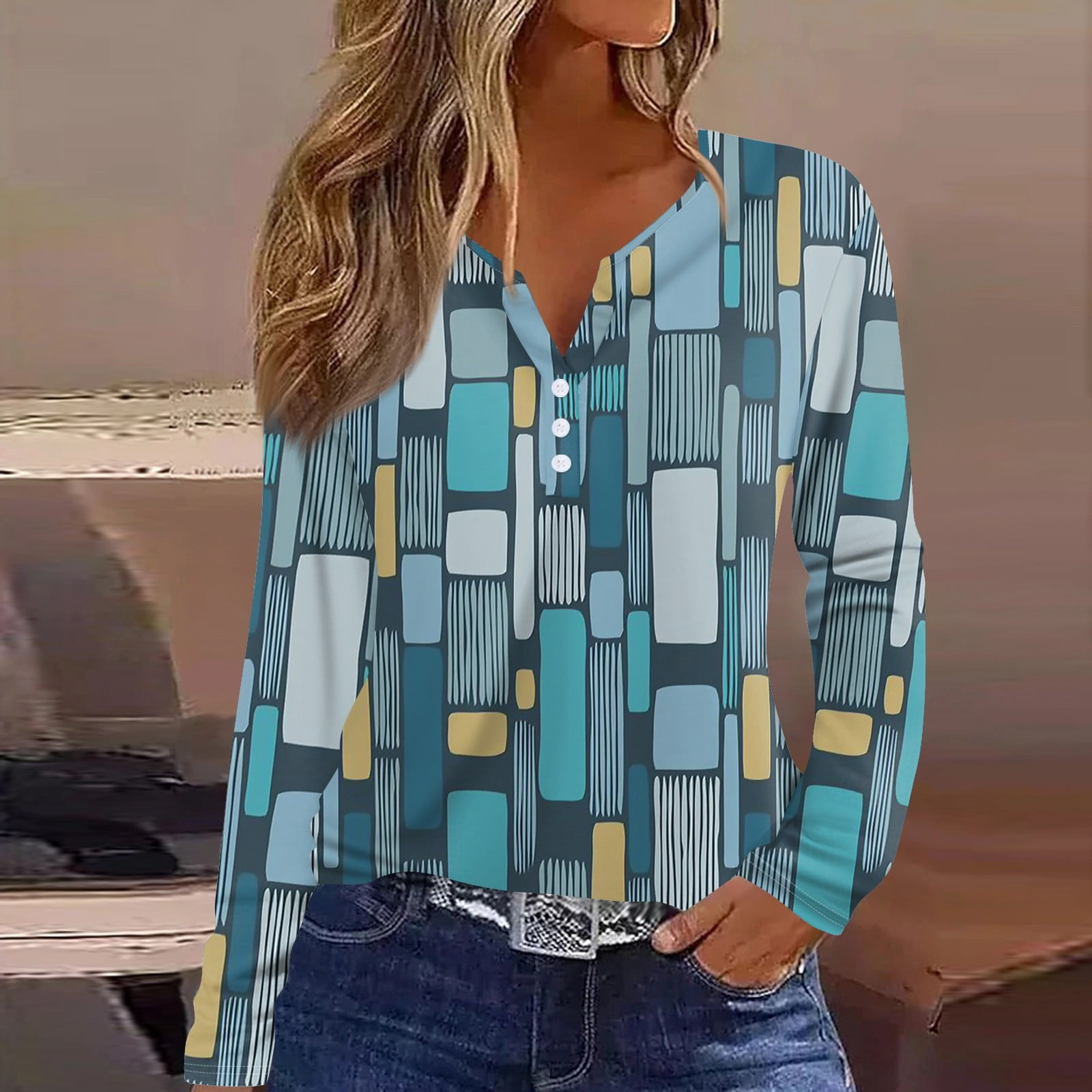 Sxaura Women's Shirts Summer Lightweight Cotton Long Sleeve Sweatshirts