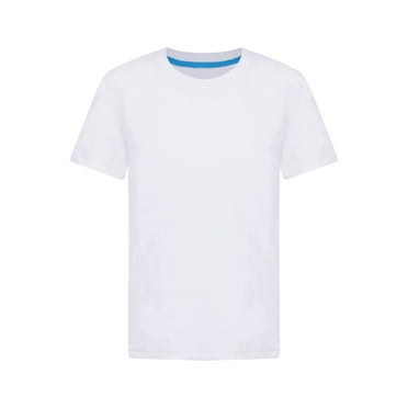 Sxiwei Boys Girls Short Sleeve Crew Neck T-Shirt Athletic Running Active Performance Tee Top White 100