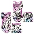 thumbnail image 1 of Sxiwei Girls Gymnastics Leotard Dance Ballet Unitard Biketard with Booty Shorts 2 Pieces Swimwear Leopard Colorful 12, 1 of 8