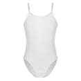 thumbnail image 1 of Sxiwei Kids Girls Adjustable Shoulder Straps Camisole Gymnastics Leotard Ballet Dance Wear Ivory L, 1 of 5